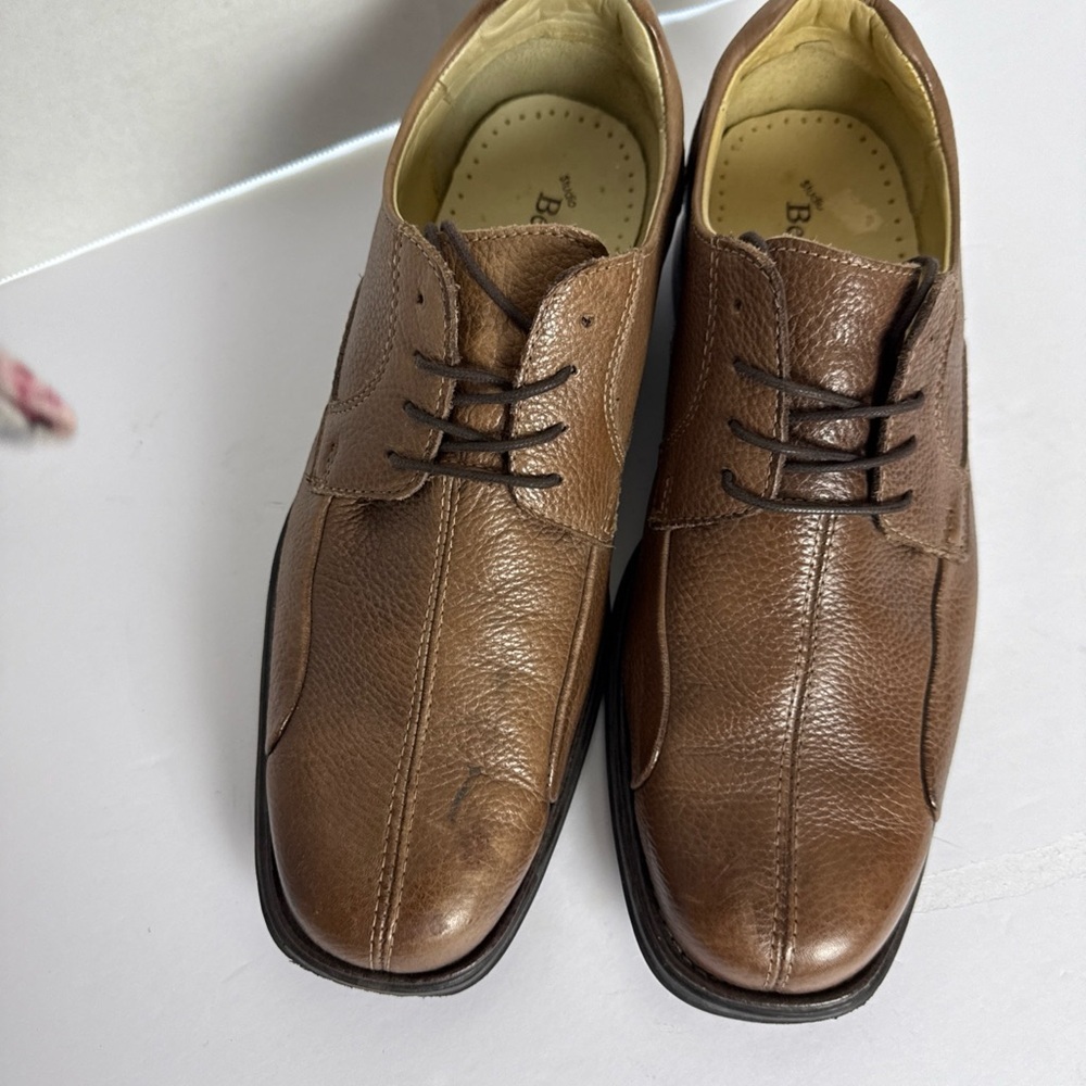 Belvedere Brown Leather Men's Oxfords